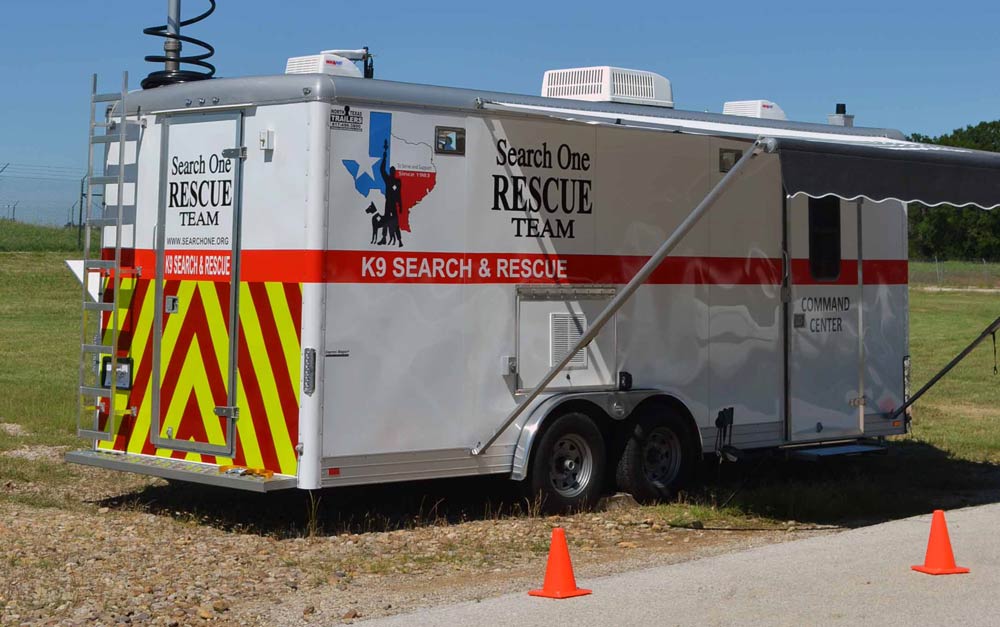 New Mobile Command Center - Search One Rescue Team - K9 Search and Rescue - Dallas Fort Worth Search and Rescue